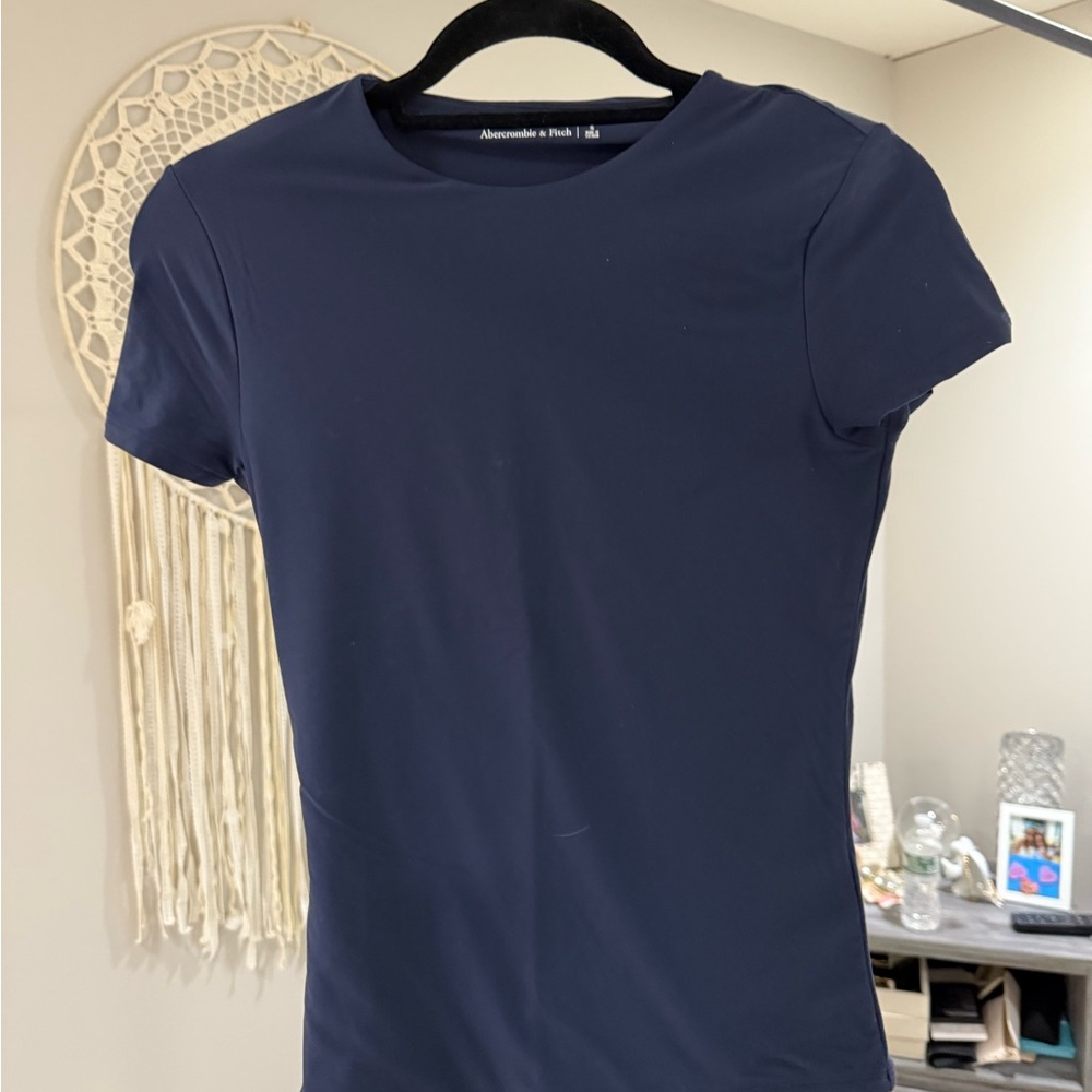 Abercrombie & Fitch Navy Blue T-Shirt